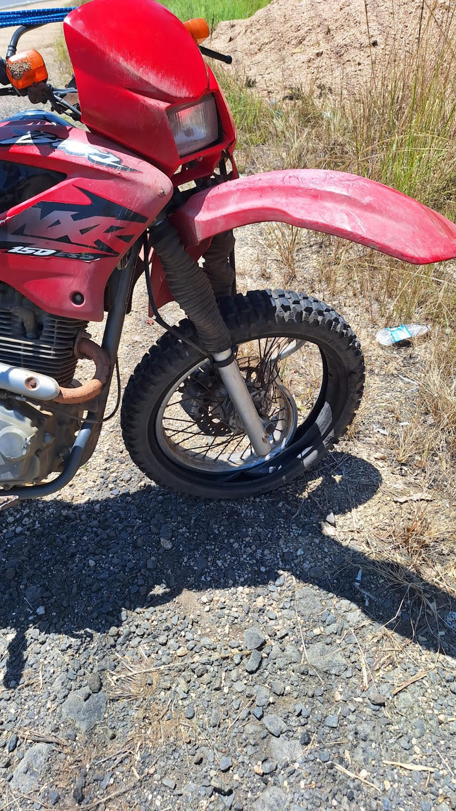 Colisão entre motocicletas deixa idoso ferido na SC-108 em Rio Fortuna