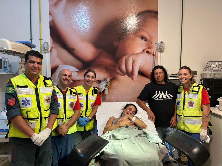 Gestante em trabalho de parto é atendida pelo Corpo de Bombeiros em Braço do Norte