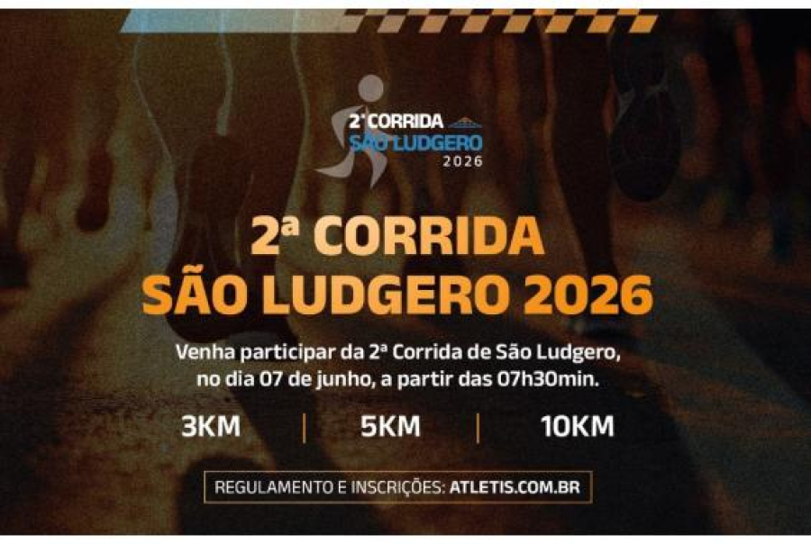 Últimos dias para garantir vaga na 2ª Corrida de São Ludgero