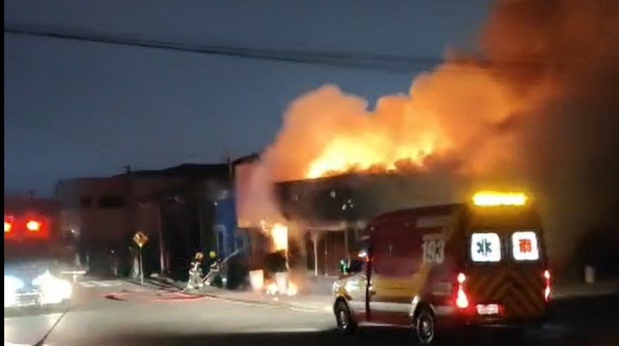 Incêndio atinge tradicional lanchonete no bairro Bela Vista em São Ludgero