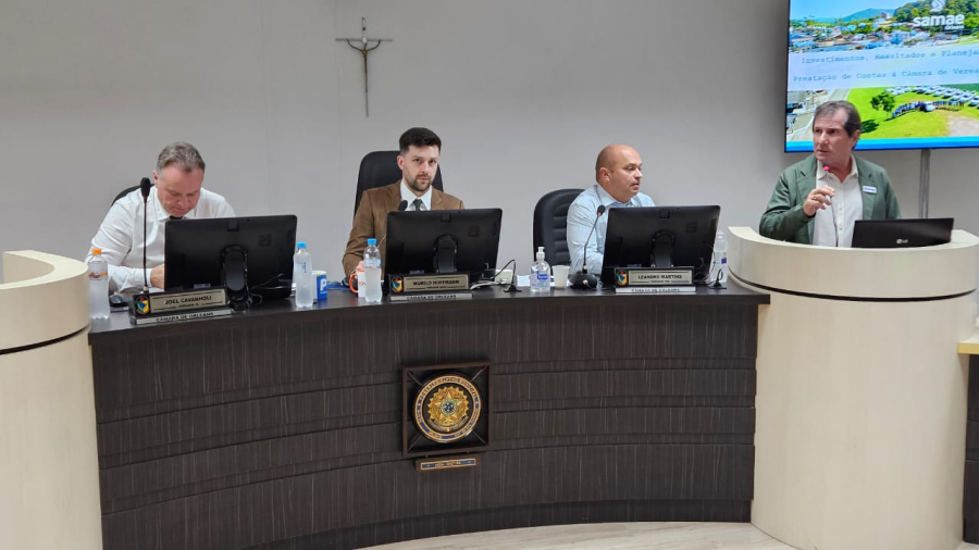 Câmara de Vereadores de Orleans Aprova Cessão de Quiosque e Recebe Diretor do Samae