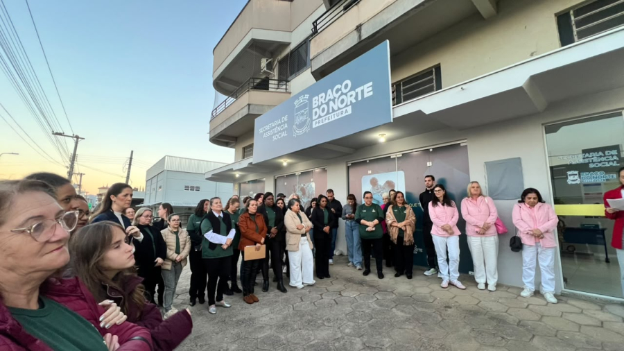 Secretaria de Assistência Social de Braço do Norte em novo endereço