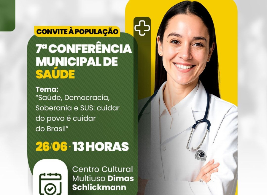 Prefeitura convida população para 7ª Conferência Municipal de Saúde em São Ludgero