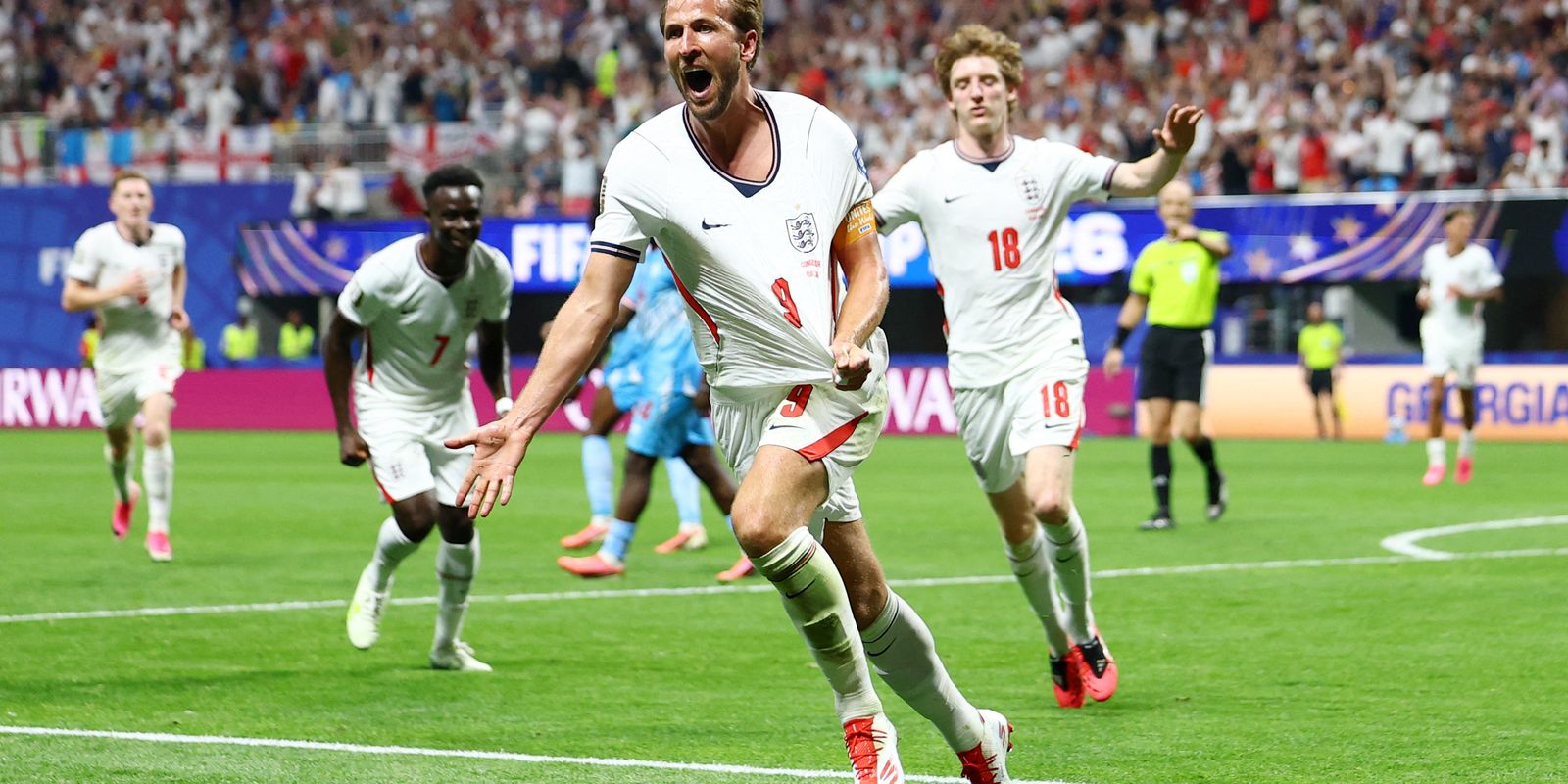 Inglaterra elimina RD Congo com dois gols de Kane e avança às oitavas 