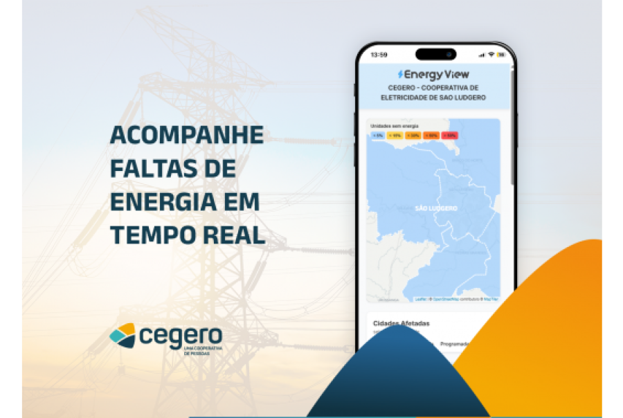 Associados da Cegero acompanham interrupções de energia em tempo real