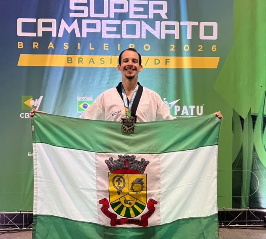 Atleta de São Ludgero garante medalha inédita no Brasileiro de Taekwondo