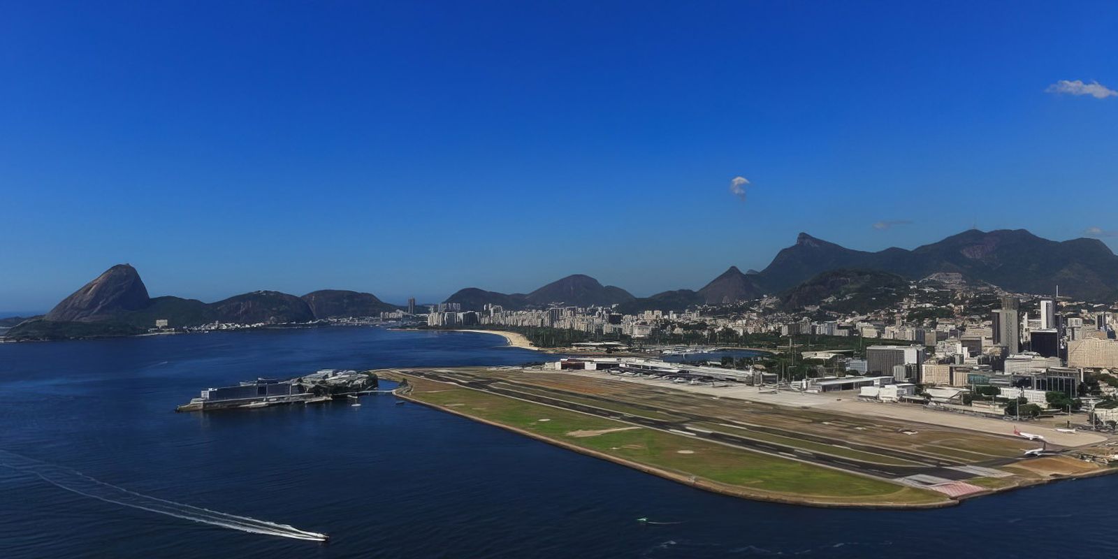 Avião derrapa no Santos Dumont e voos são cancelados 
