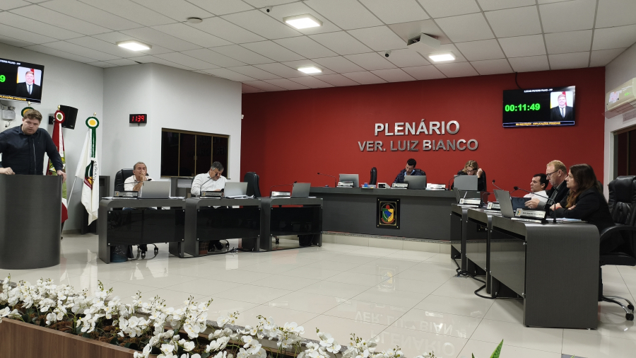 Câmara de São Ludgero aprova projetos sobre saneamento, direitos das mulheres, idosos e orçamento