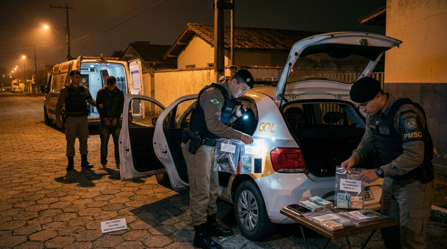 Homem é preso suspeito de envolvimento em dois roubos em São Ludgero