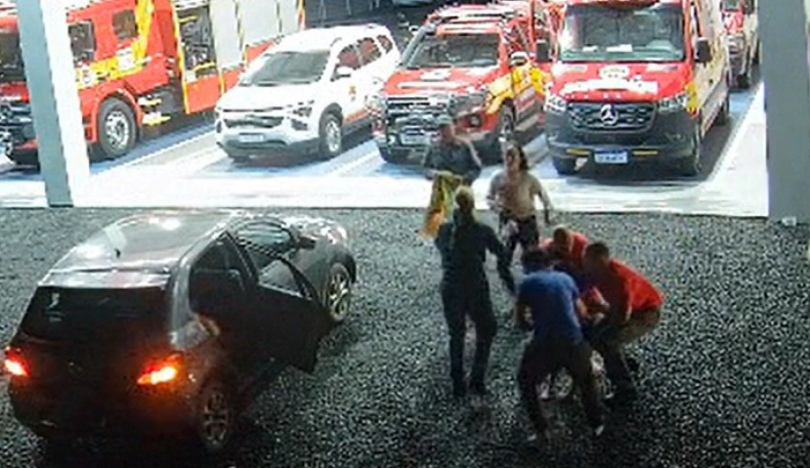 Bombeiros salvam criança de 7 anos que estava engasgada em Braço do Norte