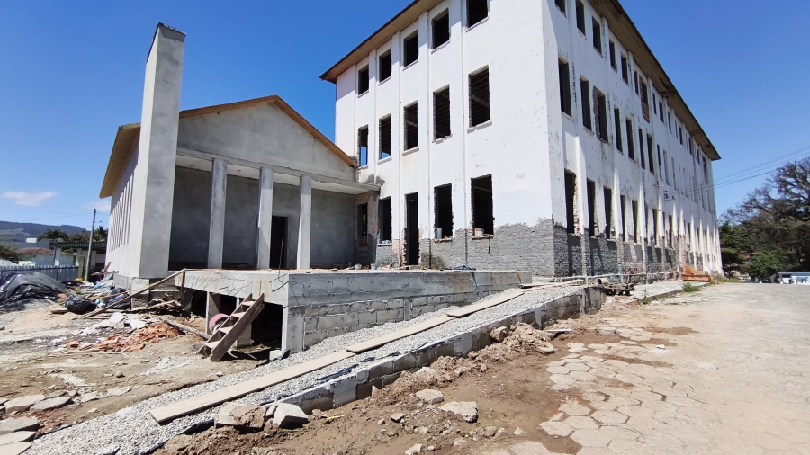 Trabalhos de restauração avançam na sede histórica da Prefeitura de São Ludgero
