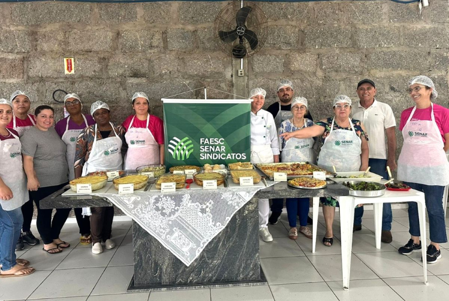 Mulheres de Gravatal se qualificam em cursos de Confeitaria e Massas para Congelamento