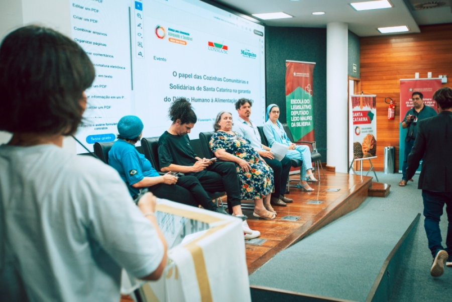 Alesc sedia Encontro Estadual de Cozinhas Comunitárias e Solidárias
