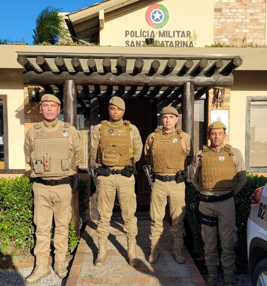 Subcomandante-Geral da PMSC visita estrutura do 34º Batalhão